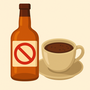 alcohol o cafe para perros