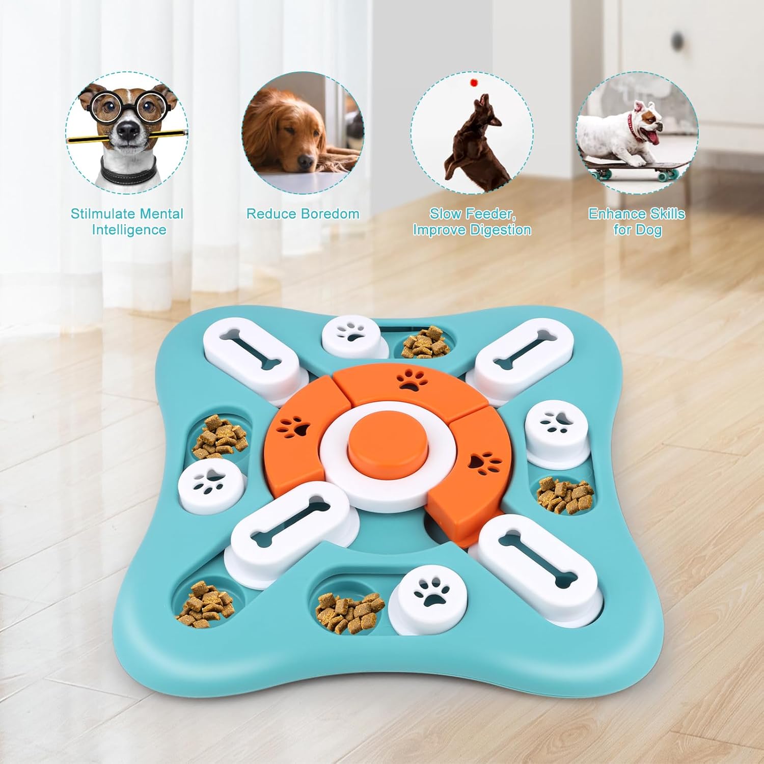Juguete interactivo tipo puzzle para Jack Russell