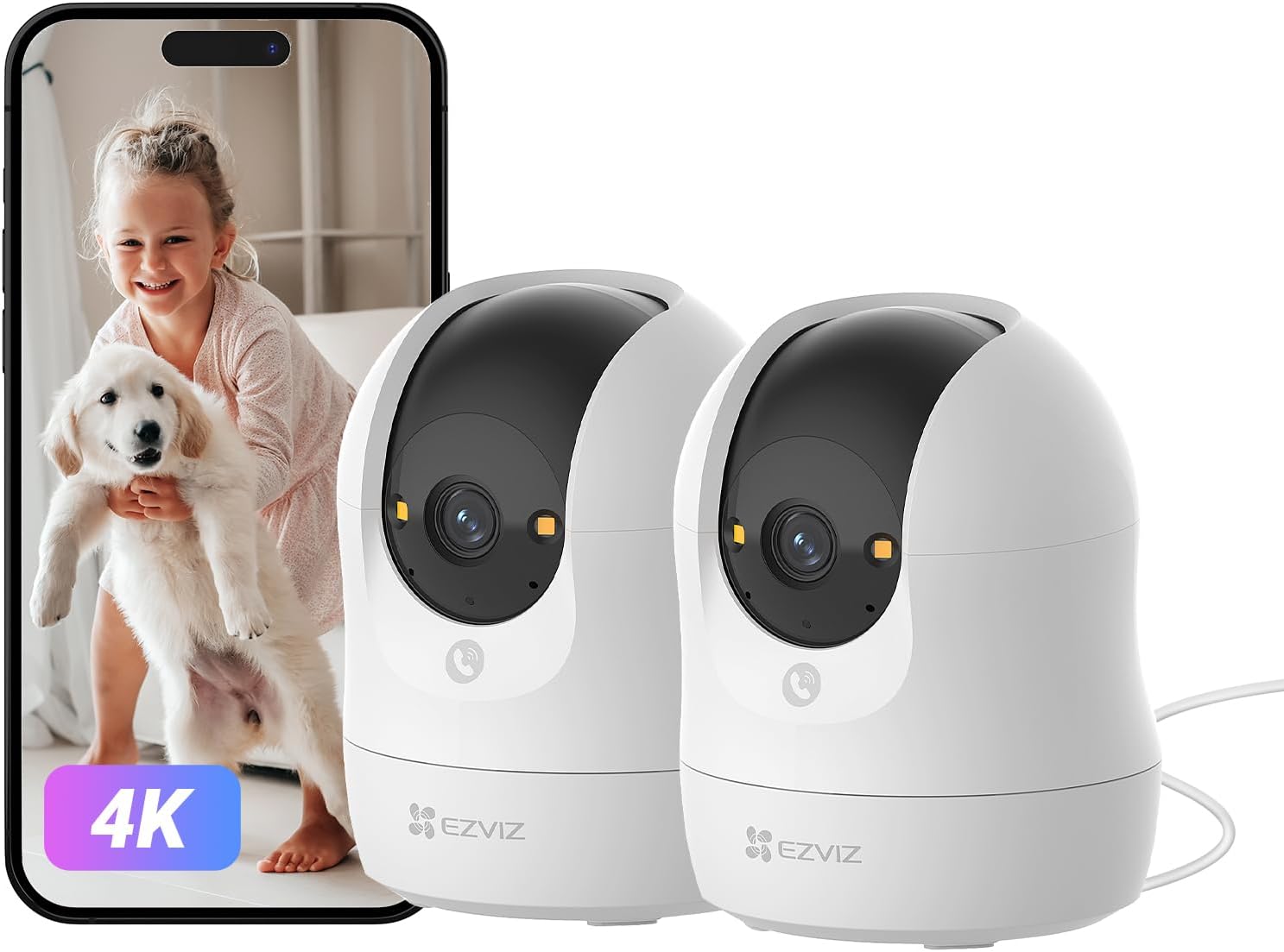 EZVIZ H6c Pro 4K para vigilar perros y mascotas desde el móvil