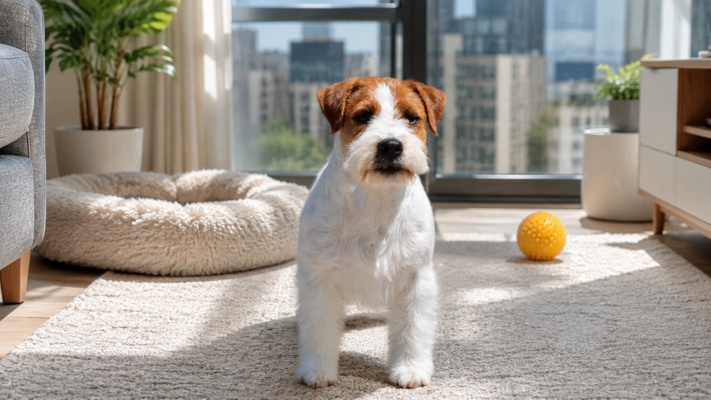 Jack Russell Terrier viviendo en un piso o apartamento