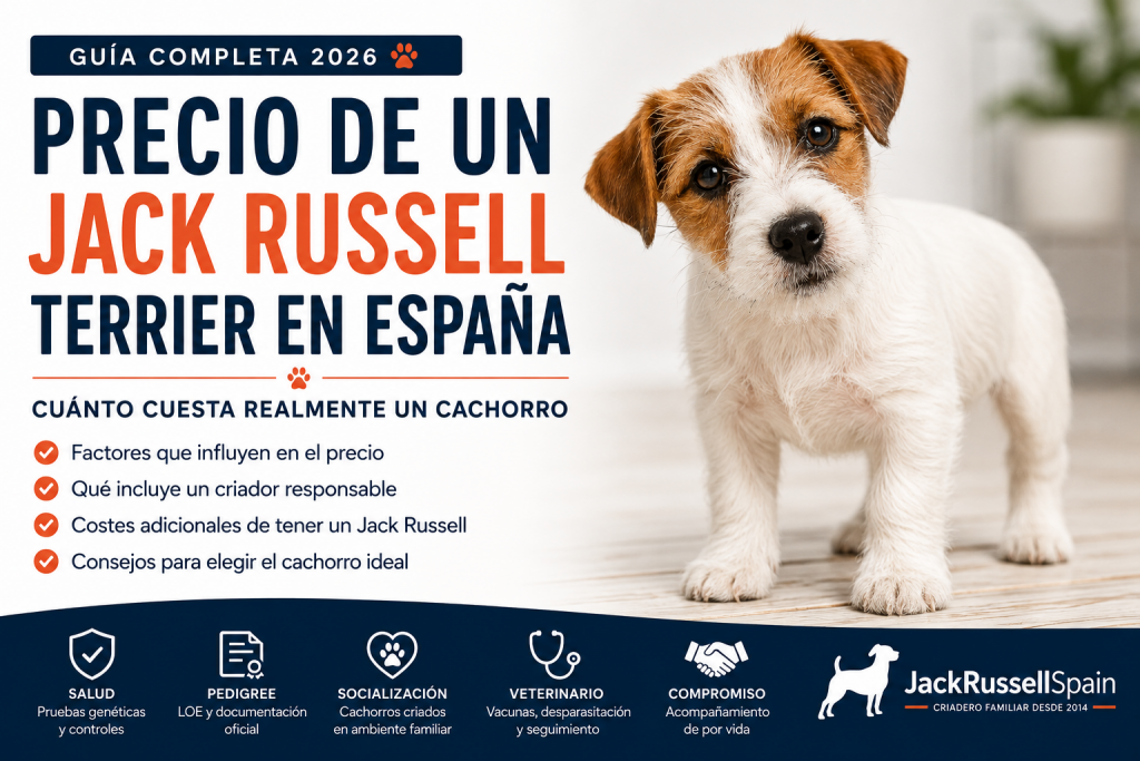 Precio de un Jack Russell Terrier en España en 2026